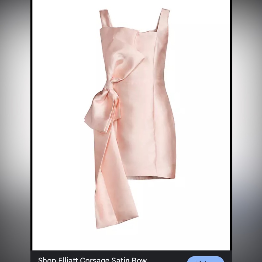Elliatt Corsage Satin Bow Minidress